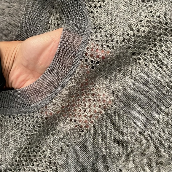 Rag & Bone Gray Plaid Charlotte Crew Sweater - Picture 7 of 12